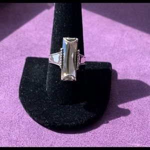 Grace & Heart Sterling Silver/ Swarovski Ring Size 10 New